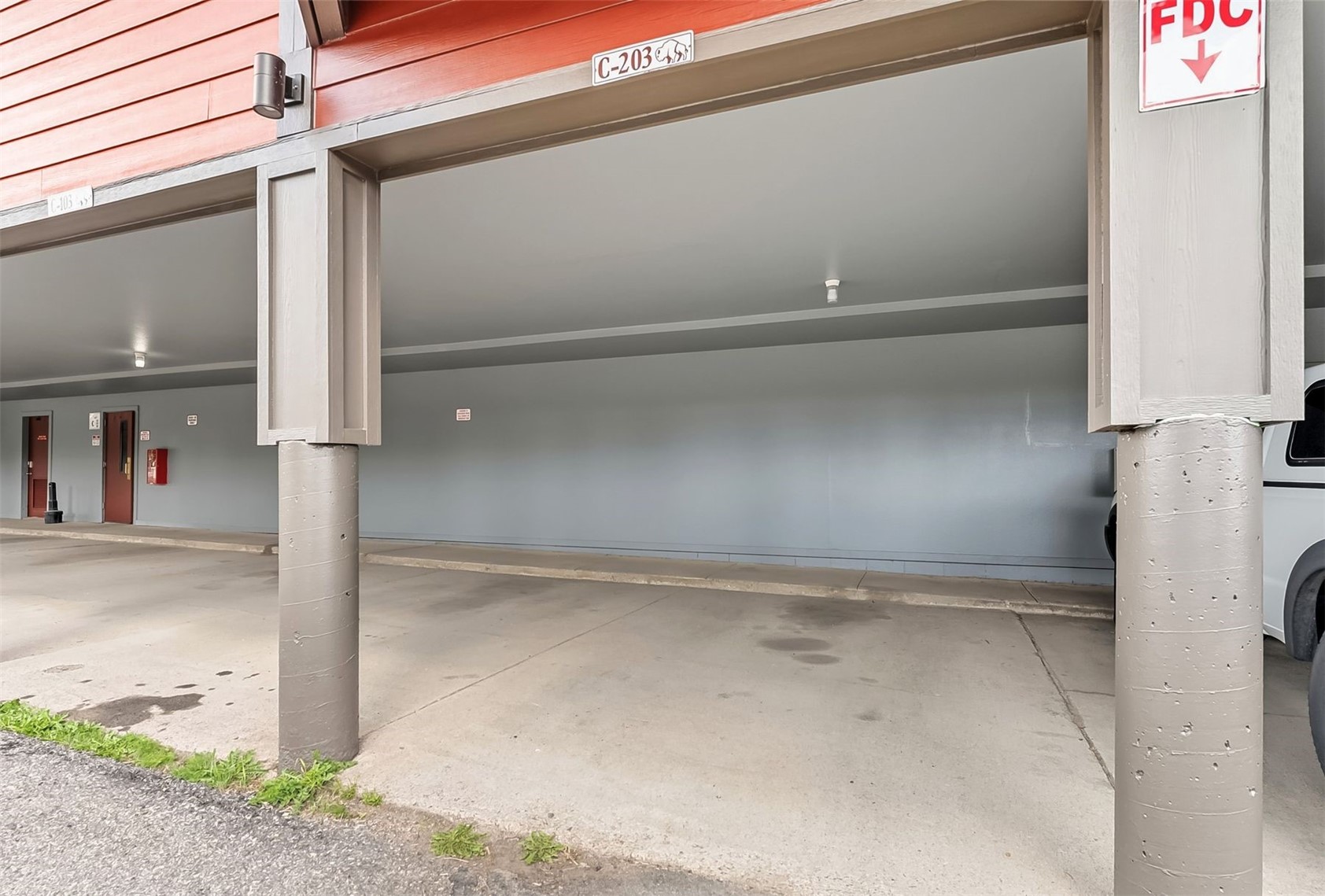 9849 Ryan Gulch Road, Unit 203 Silverthorne, CO 80498 - Photo 25 of 35 View of garage