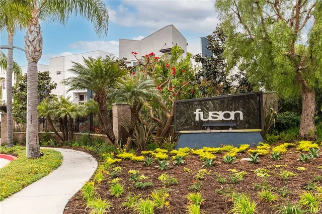 a view of a swimming pool with an outdoor space