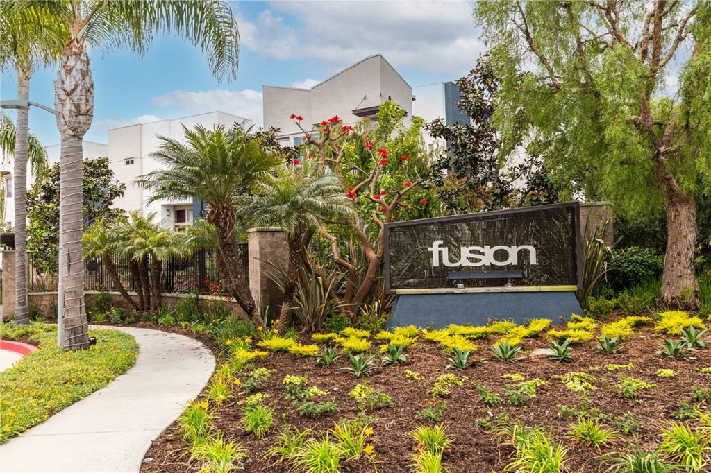 a view of a swimming pool with an outdoor space