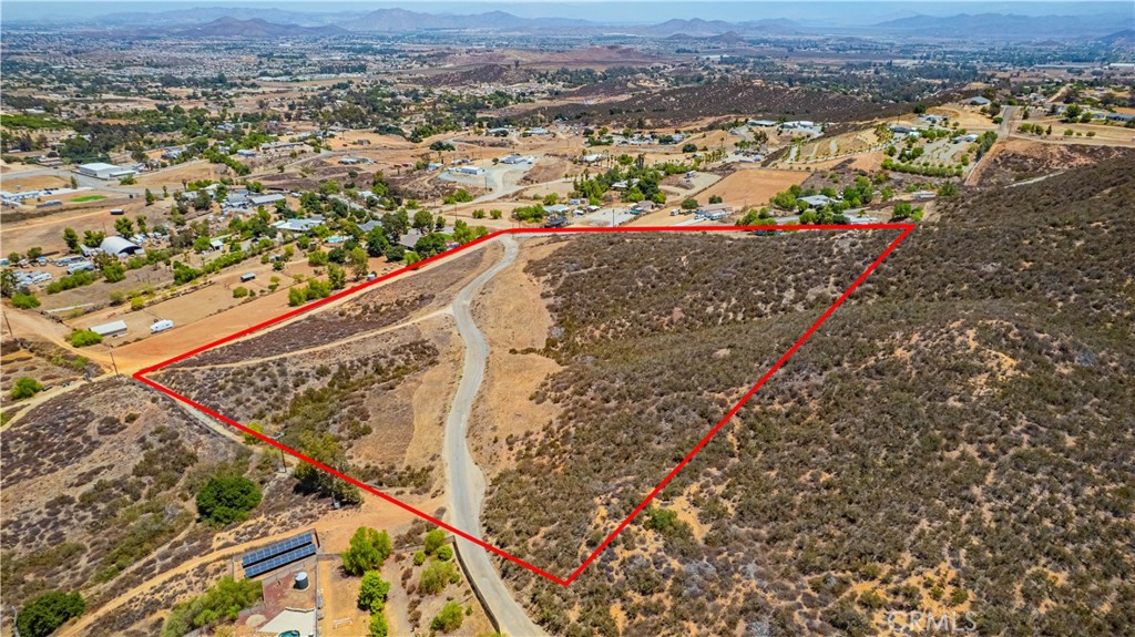 0 Wright Road Menifee, CA 92584 - Photo 3 of 9 an aerial view of a residential houses with city view