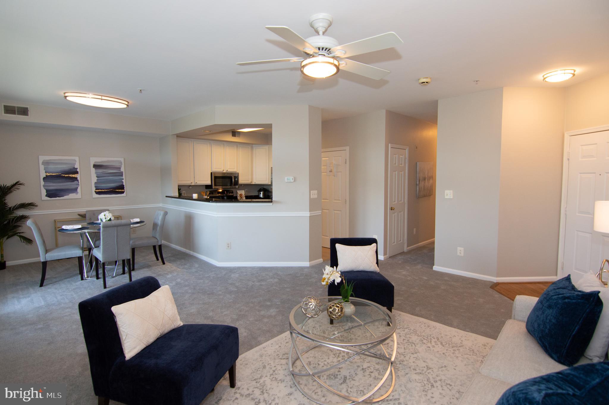 11304 Sundial Court, Unit C 910 Reston, VA 20194 - Photo 13 of 45 Living Room / Dining Room / Kitchen