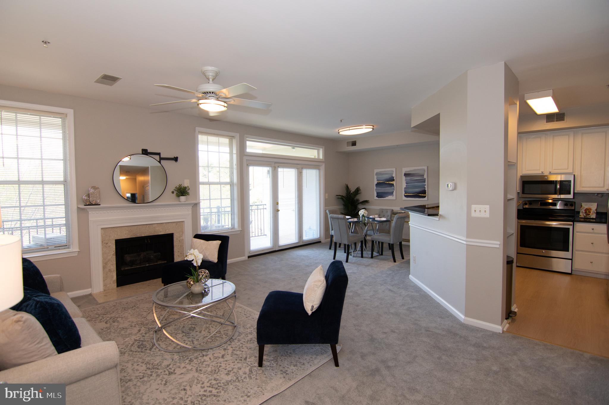11304 Sundial Court, Unit C 910 Reston, VA 20194 - Photo 8 of 45 Living Room / Dining Room / Kitchen