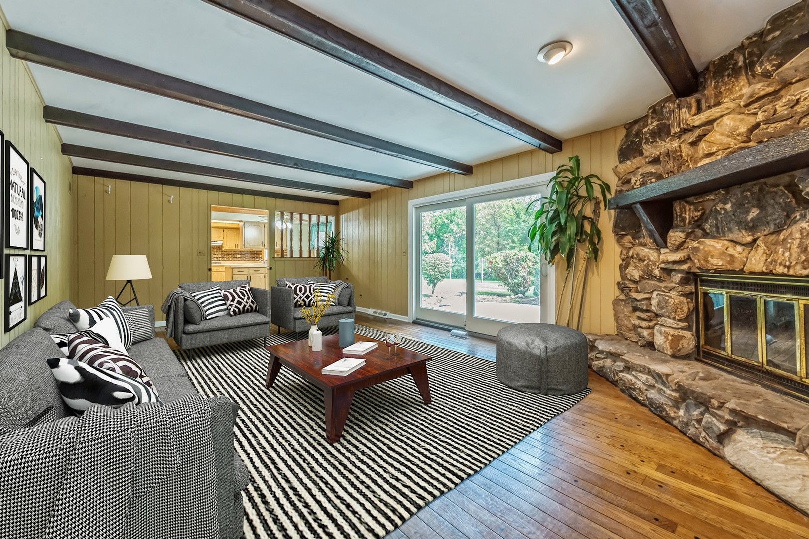 2339 Old Hicks Road Long Grove, IL 60047 - Photo 11 of 27 a living room with furniture or couch and a wooden floor