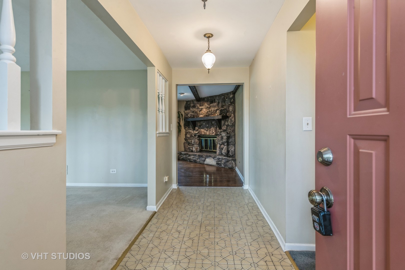 2339 Old Hicks Road Long Grove, IL 60047 - Photo 4 of 27 wooden floor in a hall with an entryway