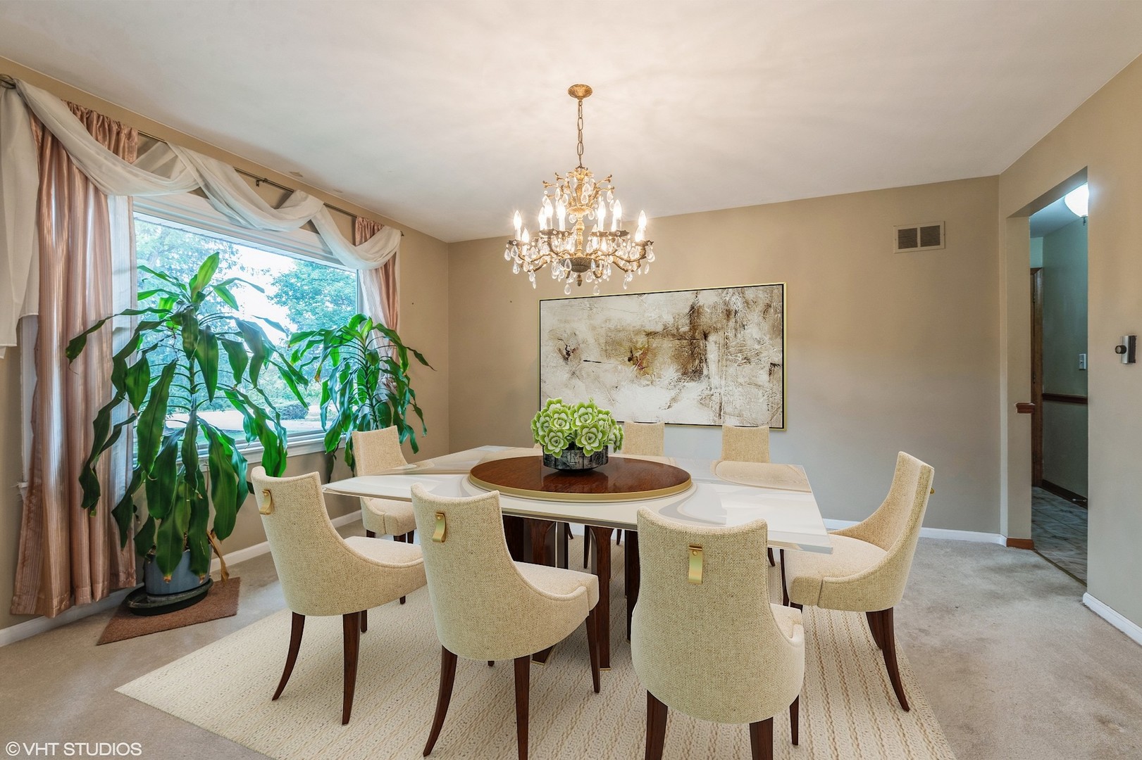 2339 Old Hicks Road Long Grove, IL 60047 - Photo 7 of 27 a view of a dining room with furniture window and wooden floor