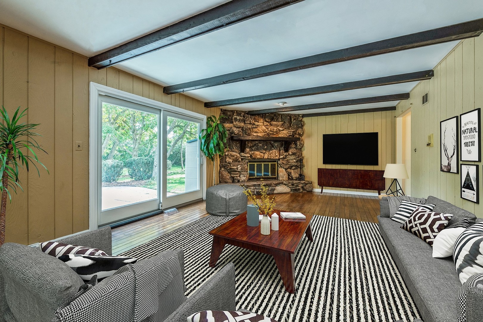2339 Old Hicks Road Long Grove, IL 60047 - Photo 10 of 27 a living room with furniture and a flat screen tv