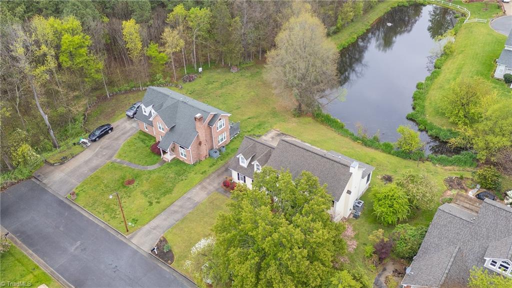 3103 Spring Mill Road Greensboro, NC 27406 - Photo 44 of 44 Aerial view of the home. The street ends here. The only traffic is your neighbors.