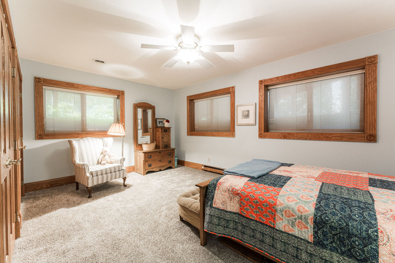 4060 Old State Road Kirkland, IL 60146 - Photo 26 of 51 a bedroom with a bed and a couch