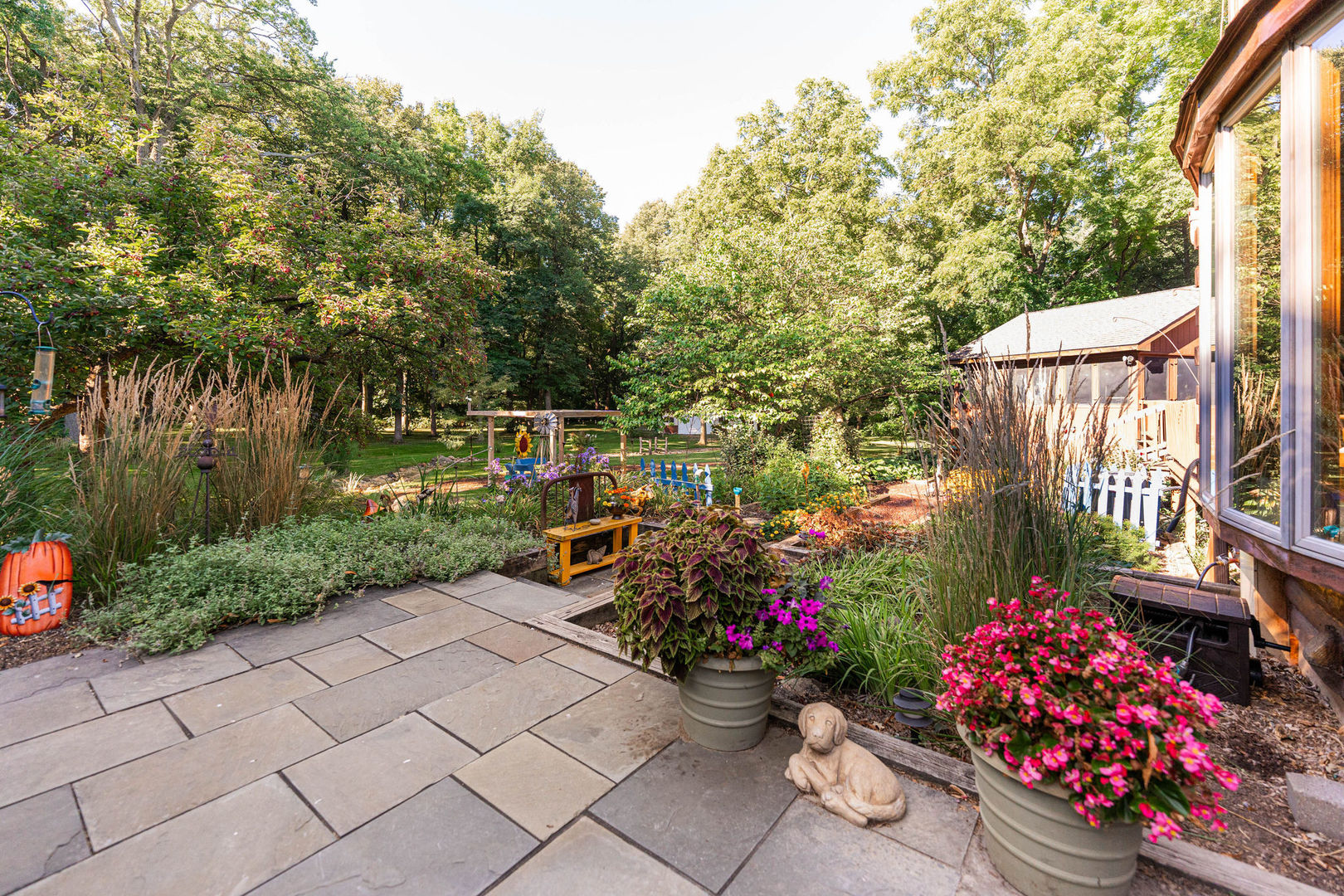 4060 Old State Road Kirkland, IL 60146 - Photo 30 of 51 a view of street with lots of flowers and trees