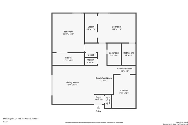 $1,100 | 8702 Village Drive, Unit 1005, San Antonio, TX 78217