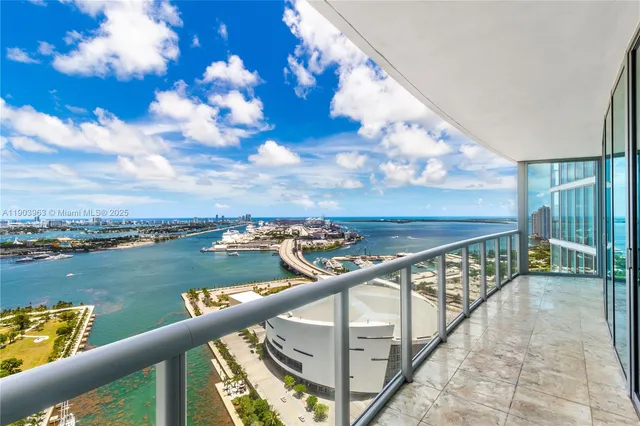a view of city from balcony