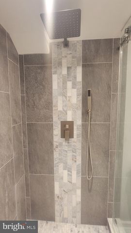 a bathroom with shower