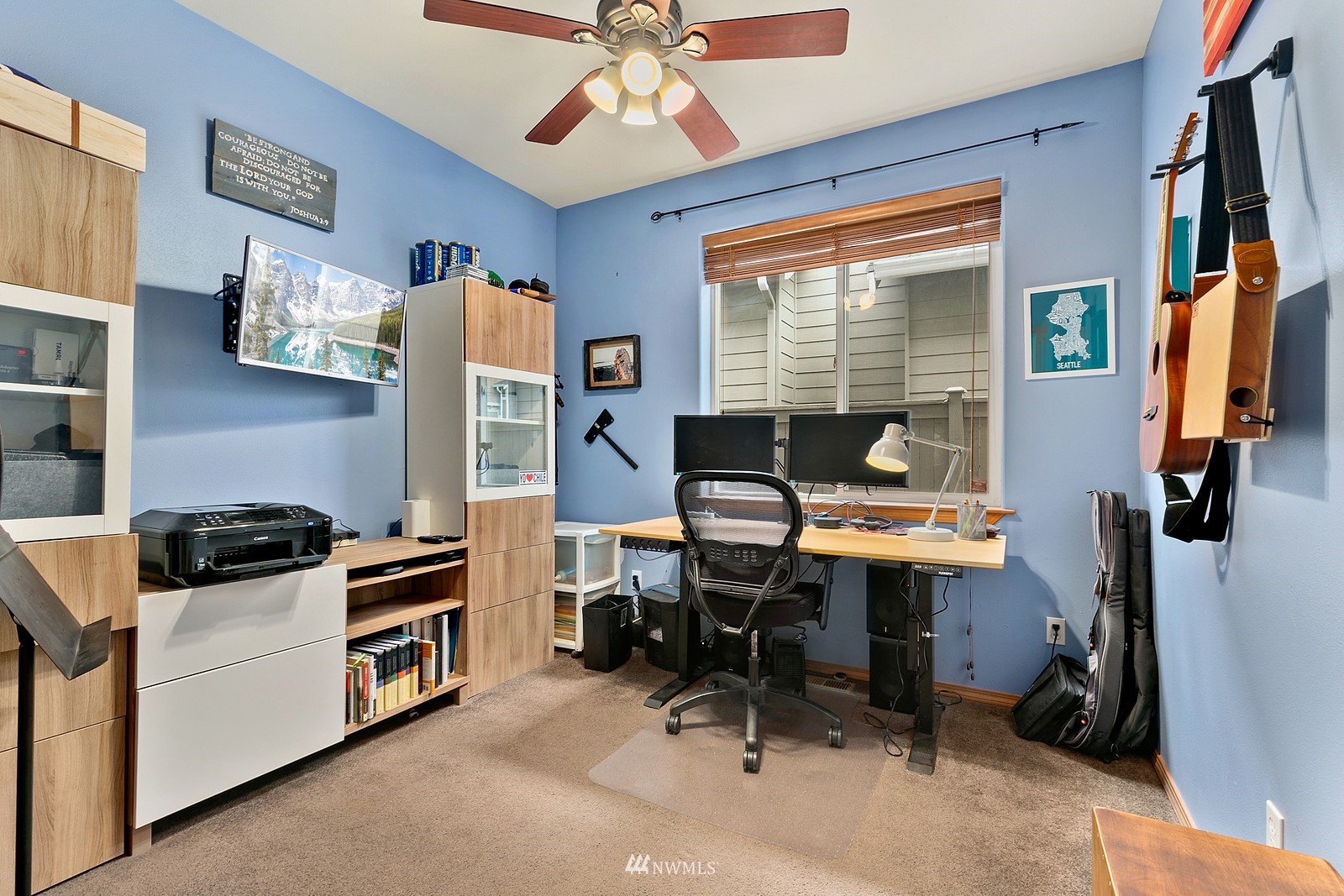 21117 Meridian Place West Bothell, WA 98021 - Photo 19 of 30 a workspace with wooden floor and a window