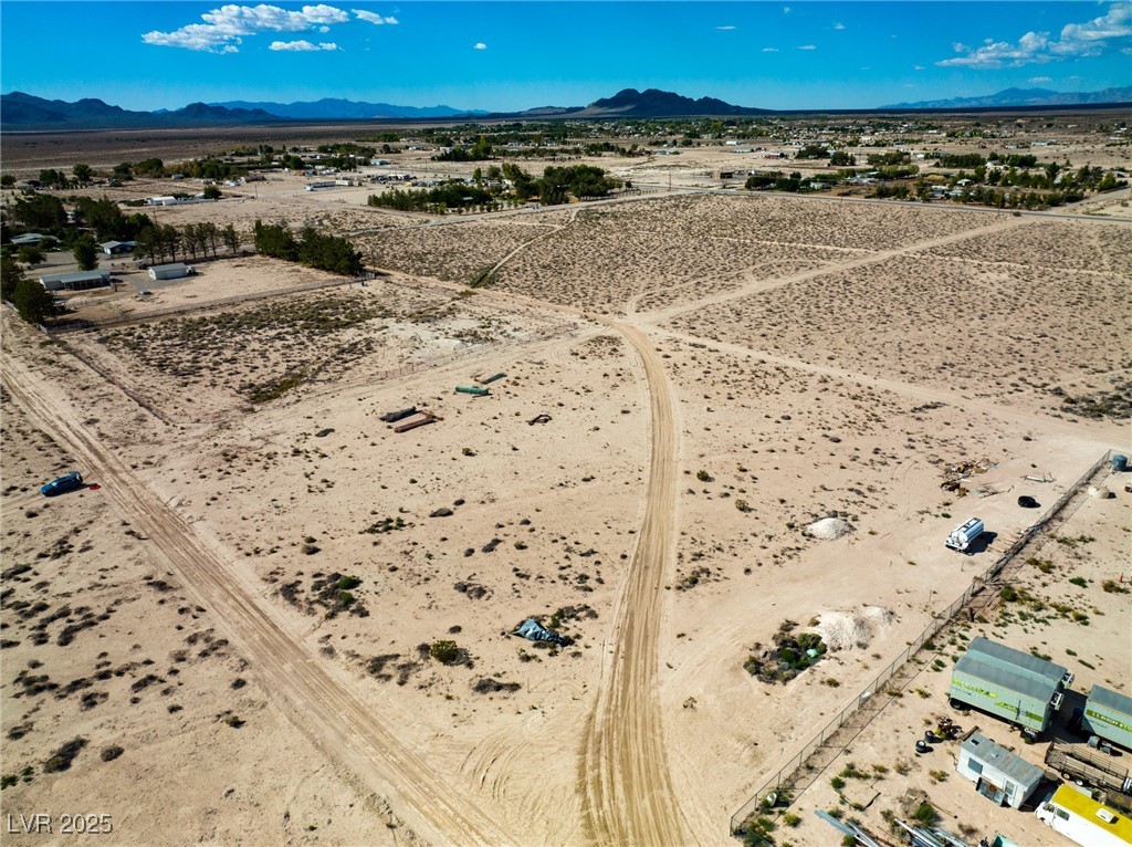 Marble Sandy Valley, NV 89019 - Photo 20 of 31 Bird's eye view with a mountain view, a desert view, and a rural view