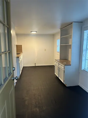 a view of room and front door