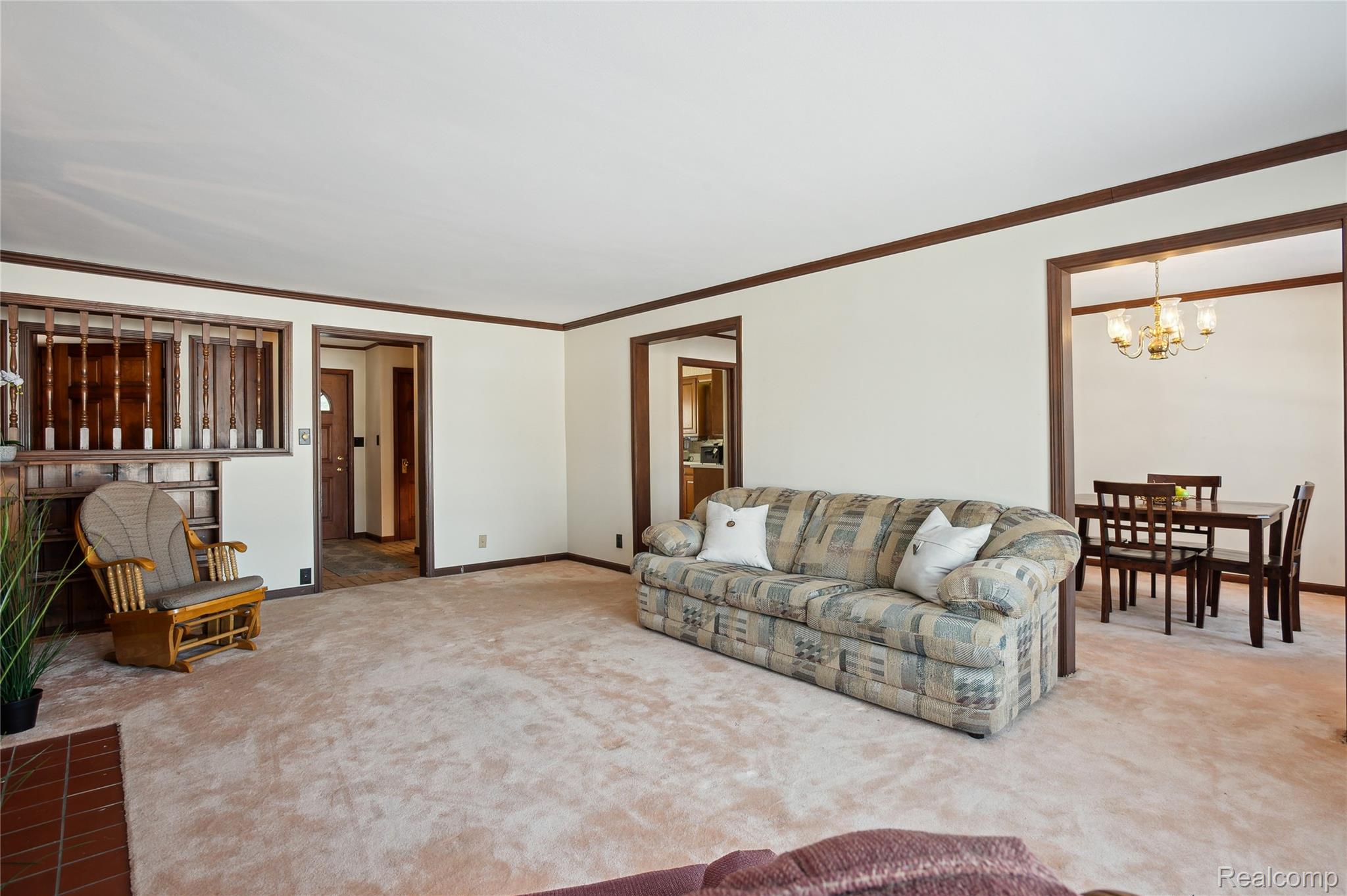 4300 West Bacon Road Hillsdale, MI 49242 - Photo 8 of 49 Living Room is Adjacent to Dining Room