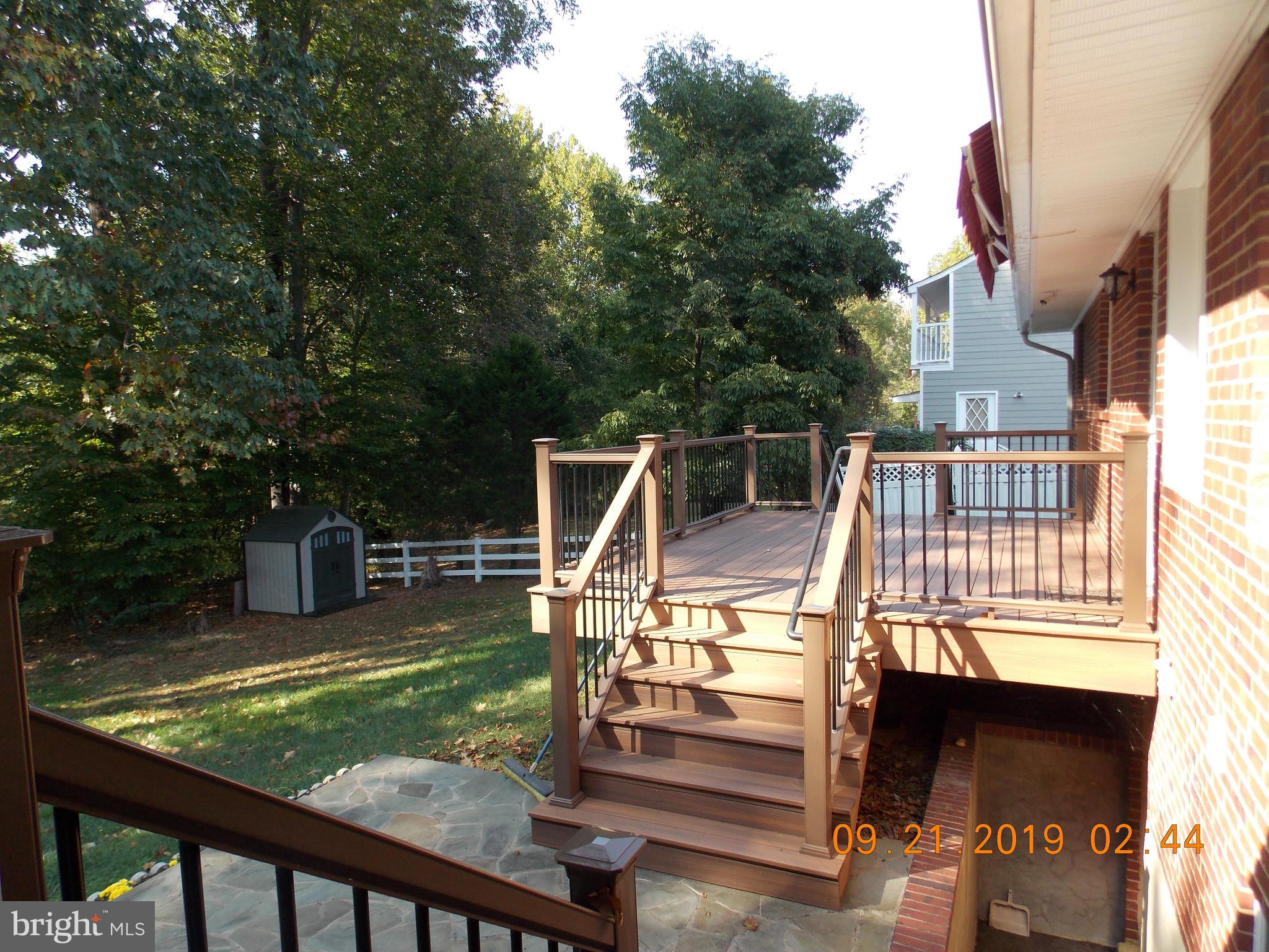 5234 Inverchapel Road Springfield, VA 22151 - Photo 27 of 58 Rear deck with dual stair to back yard.