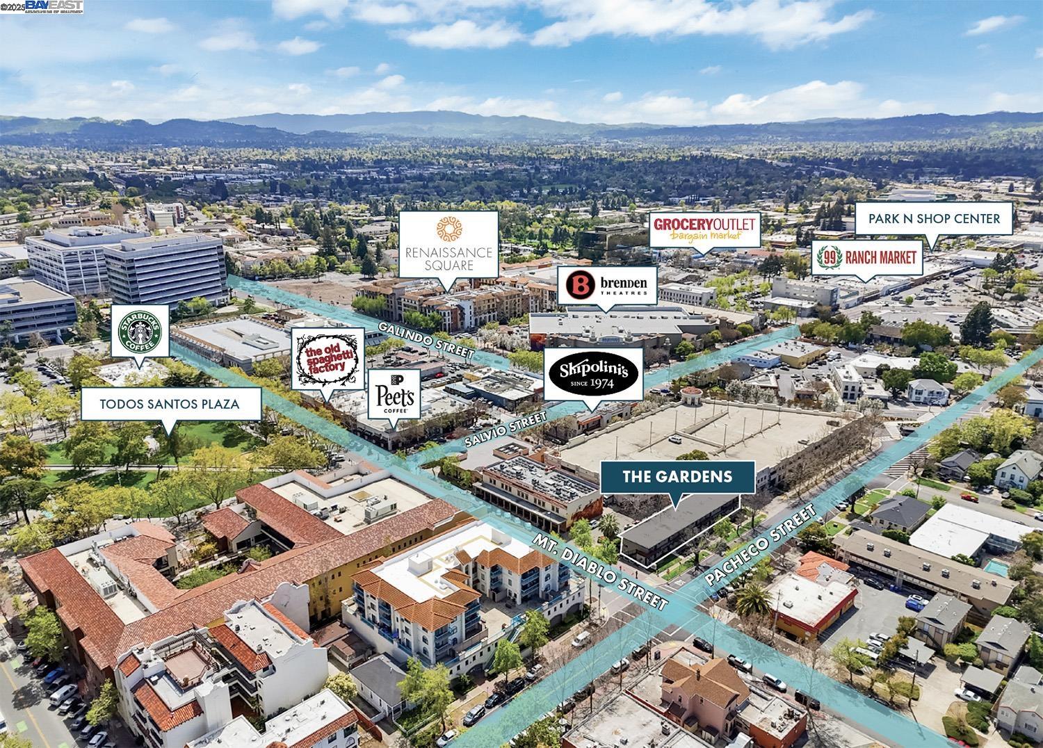 2093 Mt Diablo Street Concord, CA 94520 - Photo 7 of 16 an aerial view of a city