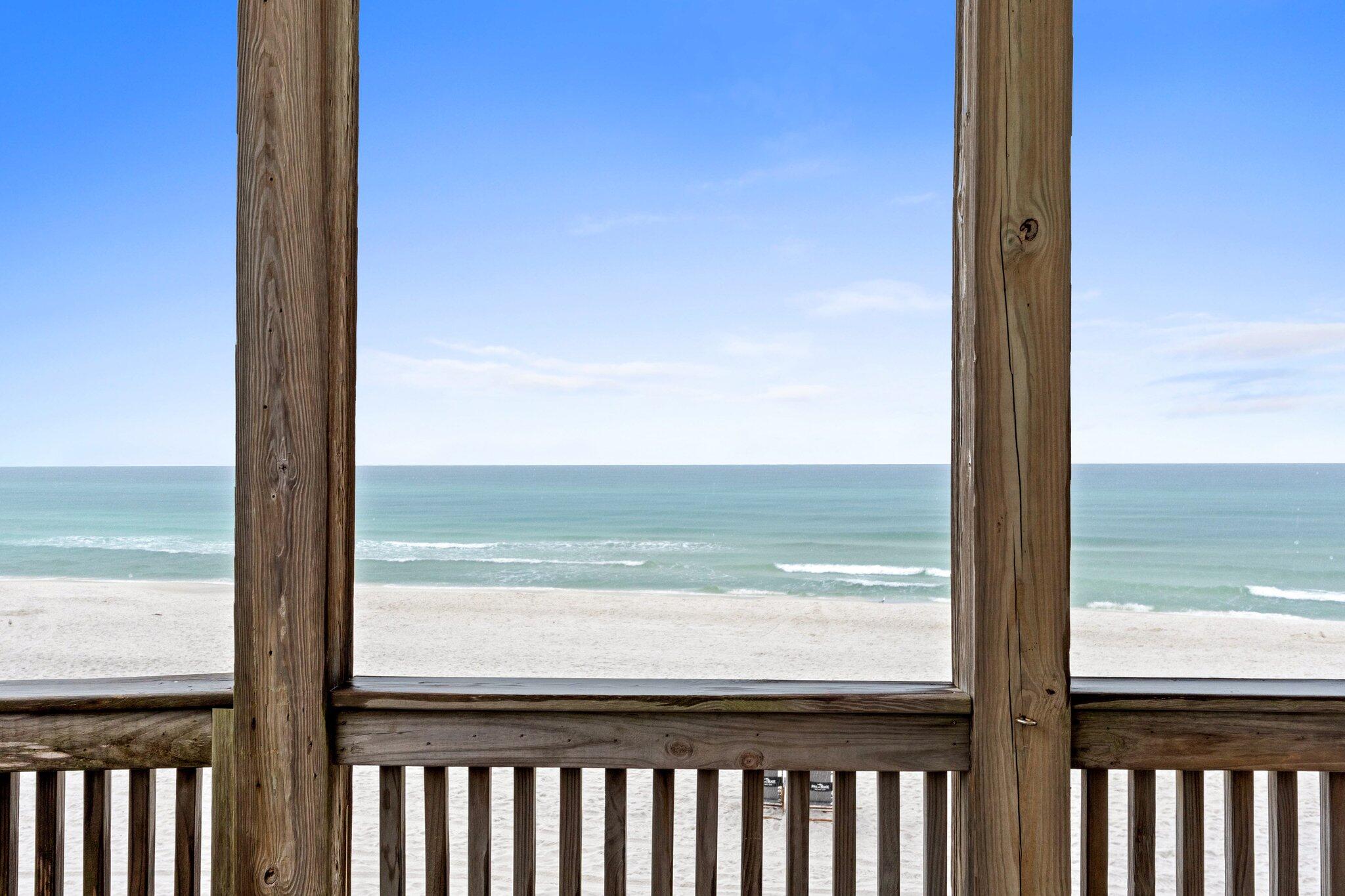 17 Fort Panic Road Santa Rosa Beach, FL 32459 - Photo 8 of 19 a view of ocean from a balcony