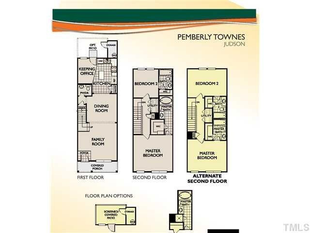 762 Wickham Ridge Road Apex, NC 27539 - Photo 32 of 32 Builder floor plan- standard 2nd floor (not the "optional") Floor Plan