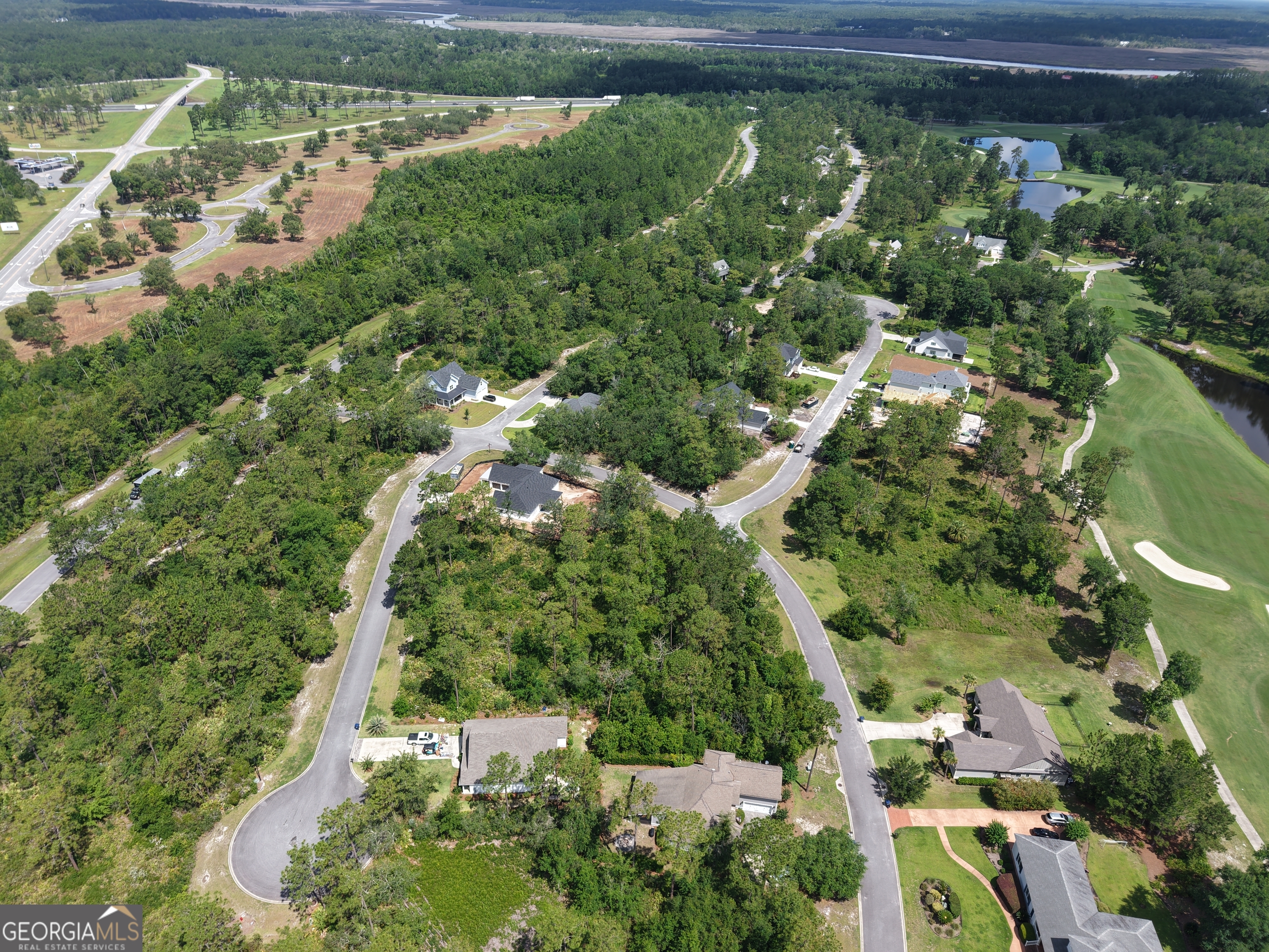 Lot 43 Rookery Wynd Waverly, GA 31565 - Photo 11 of 36 an aerial view of residential houses with outdoor space and trees