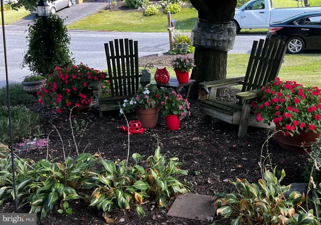 a view of a deck with wooden floor and barbeque oven