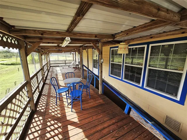 a view of a city from a balcony