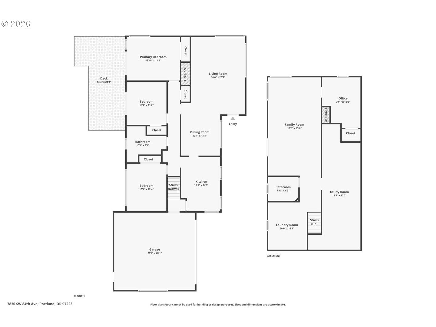 7830 Southwest 84th Avenue Portland, OR 97223 - Photo 27 of 29 Floor Plan