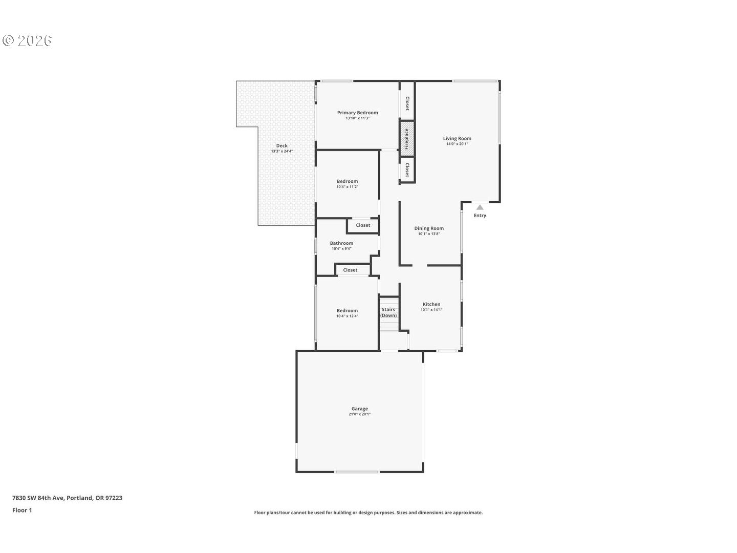 7830 Southwest 84th Avenue Portland, OR 97223 - Photo 28 of 29 Floor Plan