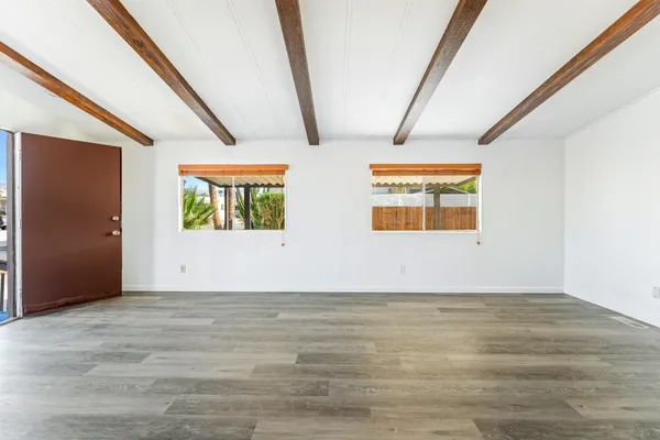 a view of an empty room