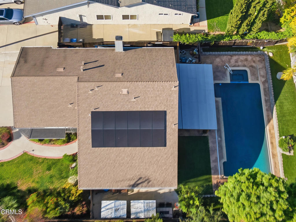 1288 Old Ranch Road Camarillo, CA 93012 - Photo 51 of 61 an aerial view of a house with a yard and garden view