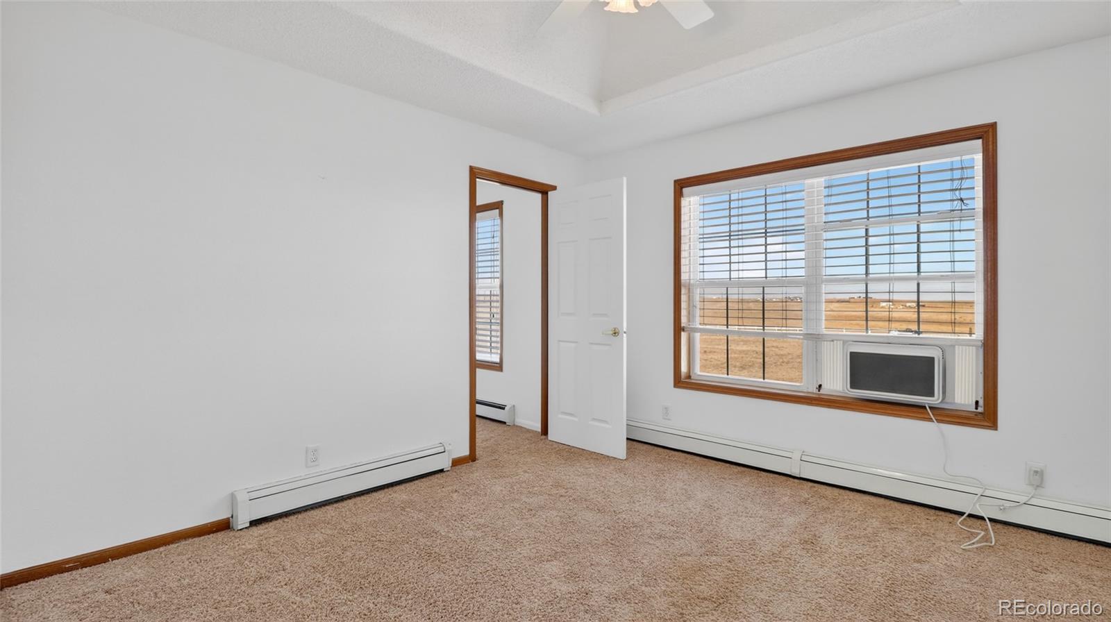 44166 East Iliff Trail Bennett, CO 80102 - Photo 31 of 50 an empty room with a fireplace and window