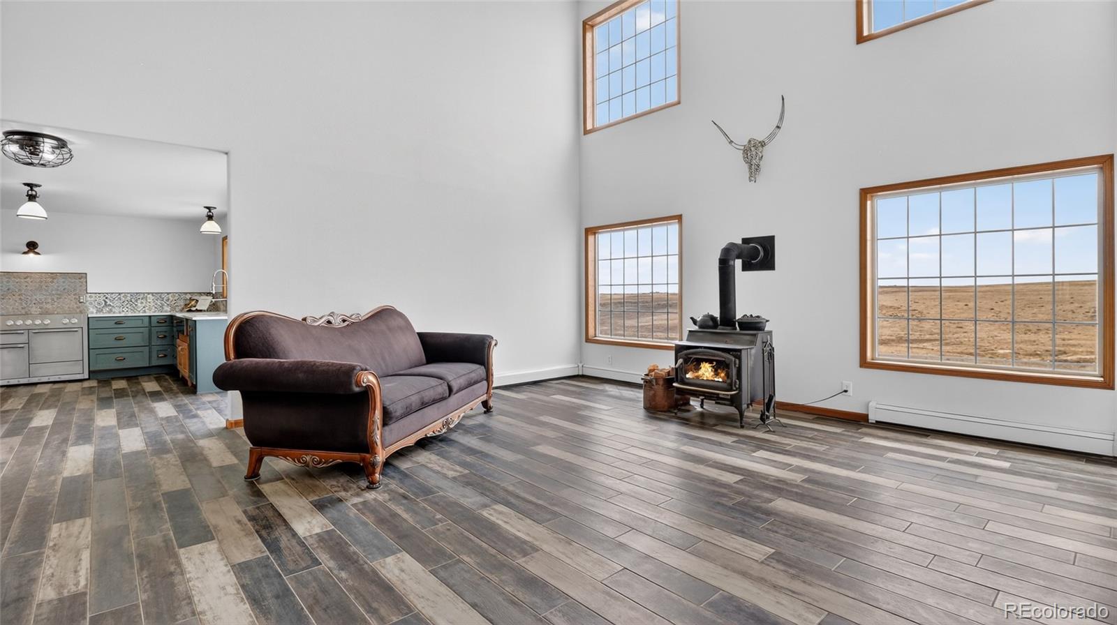 44166 East Iliff Trail Bennett, CO 80102 - Photo 10 of 50 a living room with furniture and a wooden floor