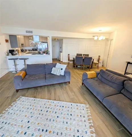 a living room with furniture and a couch