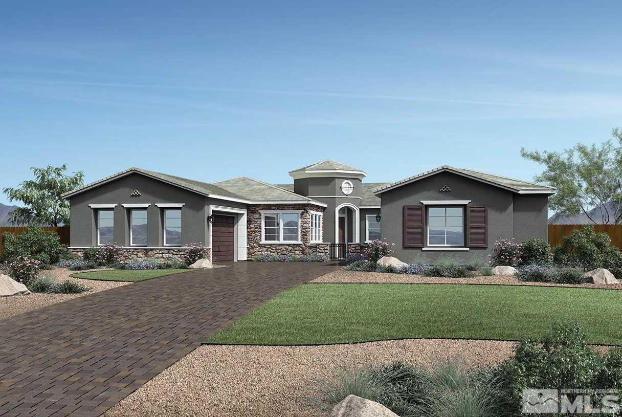 2481 Stonetrack Trail, Unit HOMESITE 29 Reno, NV 89521 - Photo 1 of 1 a front view of a house with a yard and trees
