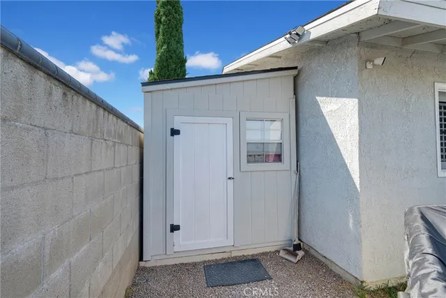 a view of a house with a window