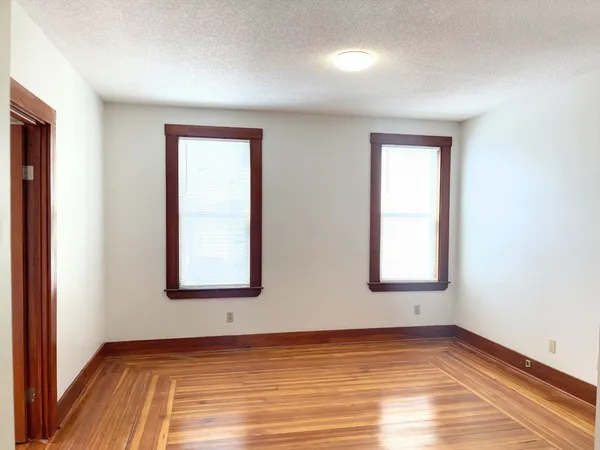 an empty room with window