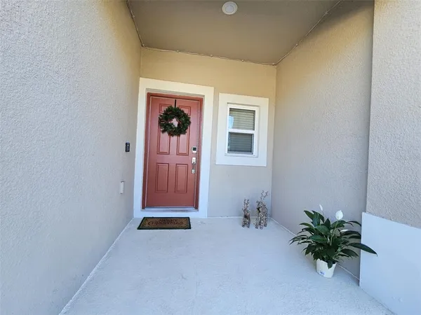 a view of front door