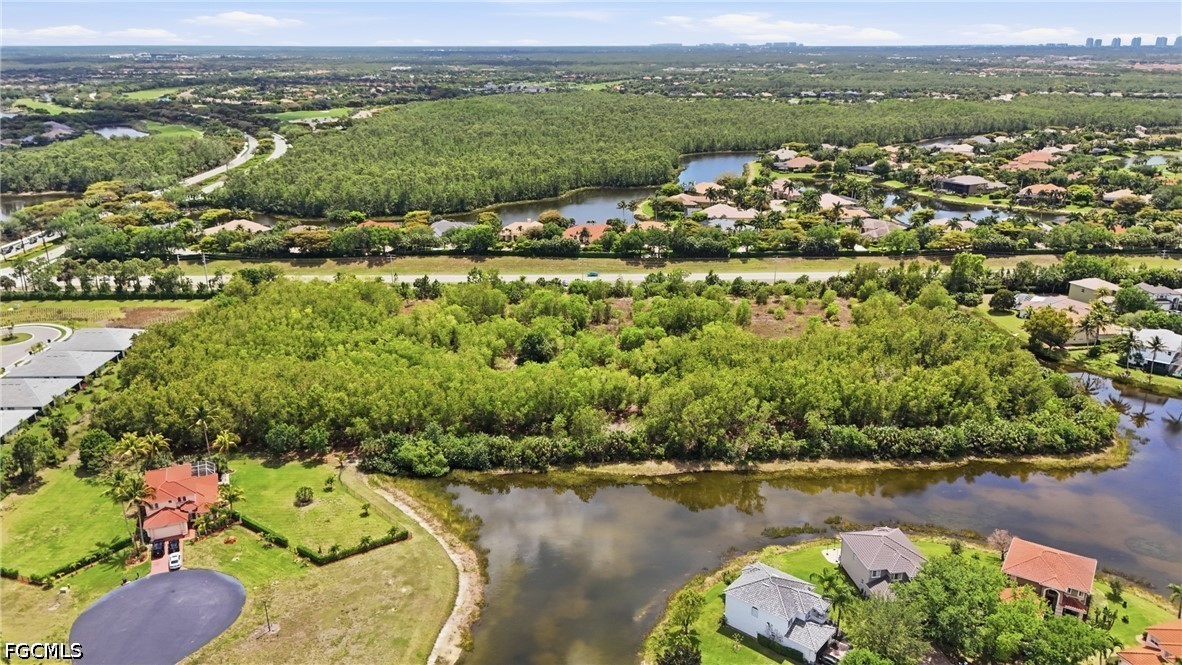 Williams Road Estero, FL 34135 - Photo 14 of 16 an aerial view of lake residential house with swimming pool and mountain view