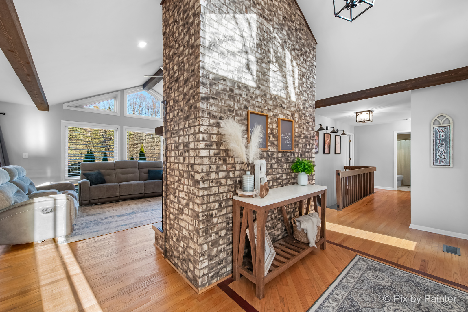 3134 Chellington Drive Johnsburg, IL 60051 - Photo 12 of 41 a living room with furniture and a flat screen tv