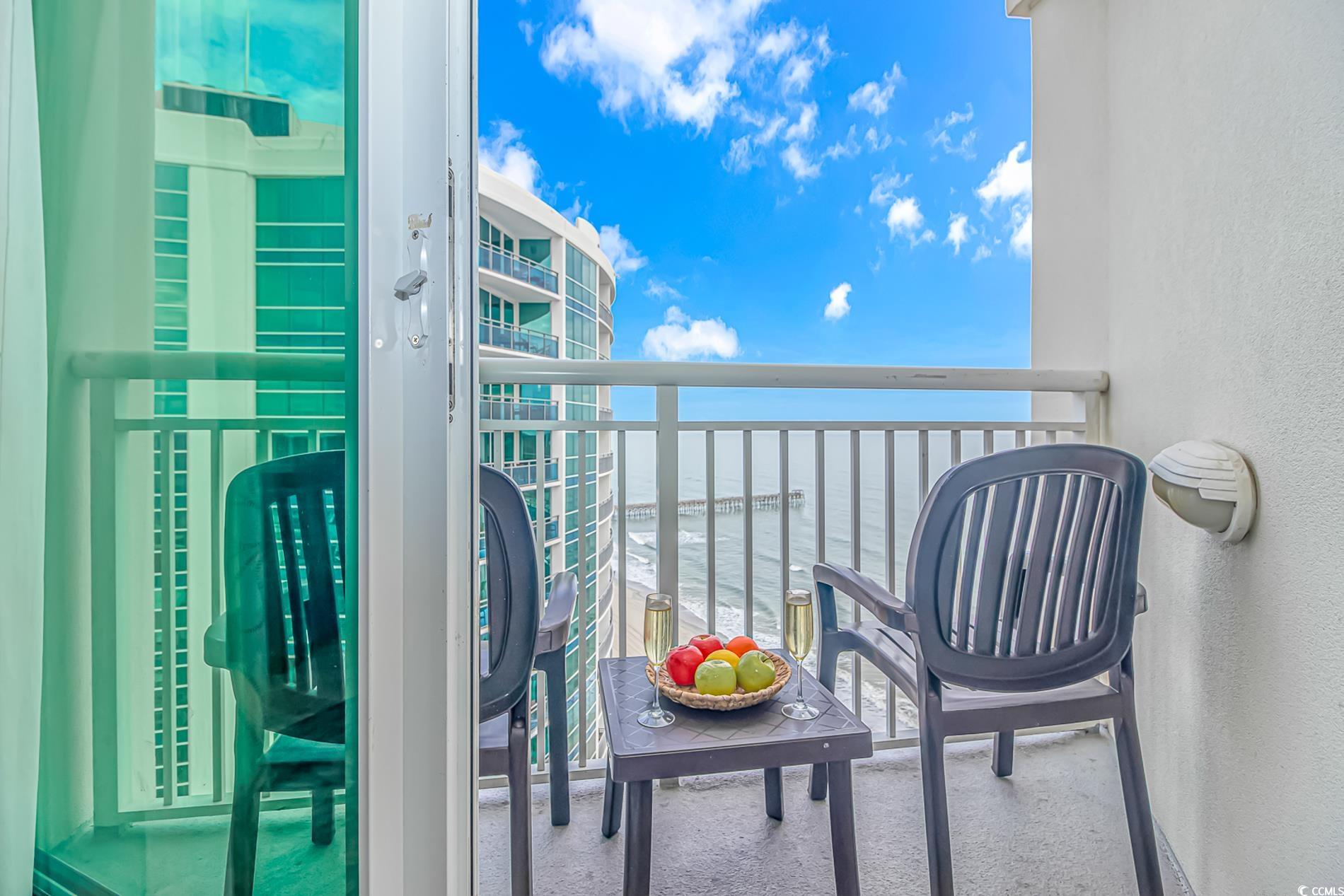 201 South Ocean Boulevard, Unit 1905 Myrtle Beach, SC 29577 - Photo 25 of 32 Balcony with a water view