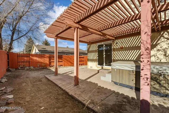 a backyard of a house