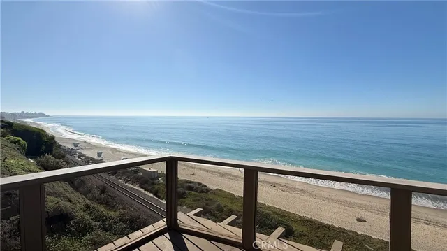 a view of ocean from a balcony
