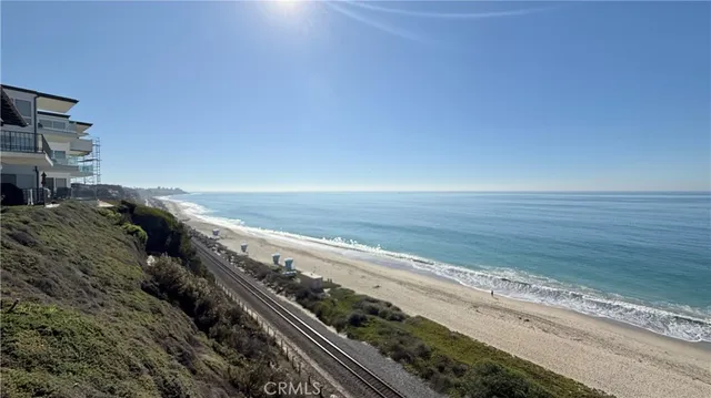 a view of an ocean from a balcony