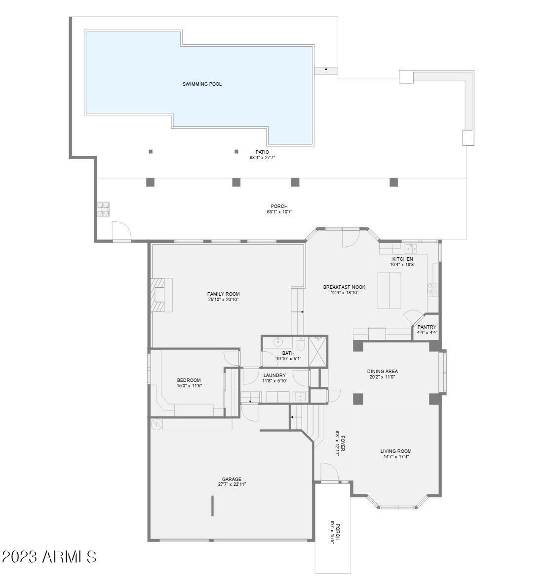1155 East Grandview Road Phoenix, AZ 85022 - Photo 47 of 49 MAIN FLOOR PLAN