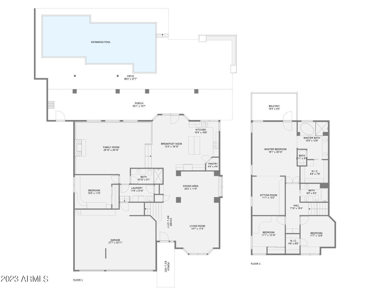 1155 East Grandview Road Phoenix, AZ 85022 - Photo 49 of 49 OVERALL FLOOR PLAN