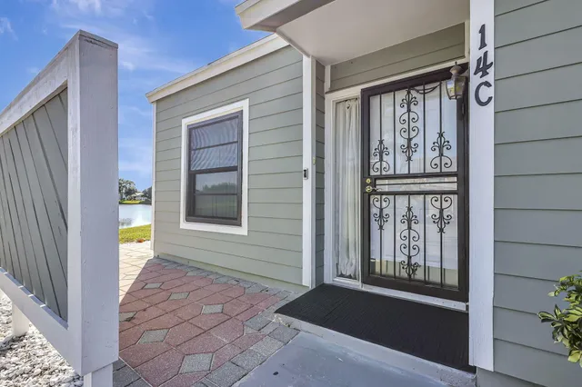 a view of front door of house