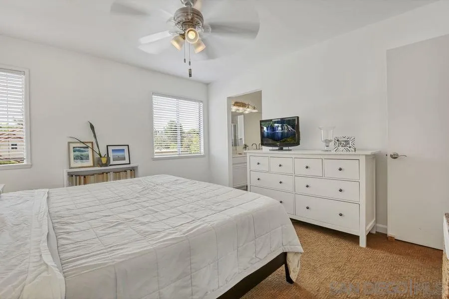 1758 Edgefield Lane Encinitas, CA 92024 - Photo 18 of 25 a bedroom with a large bed and a tv