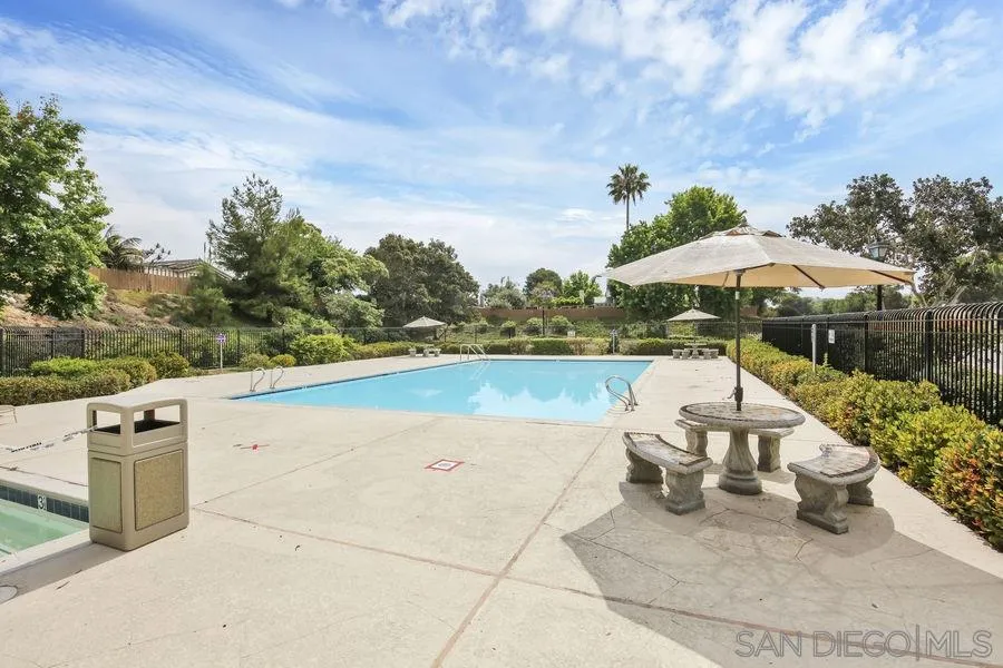1758 Edgefield Lane Encinitas, CA 92024 - Photo 23 of 25 a view of a terrace with chairs and fire pit