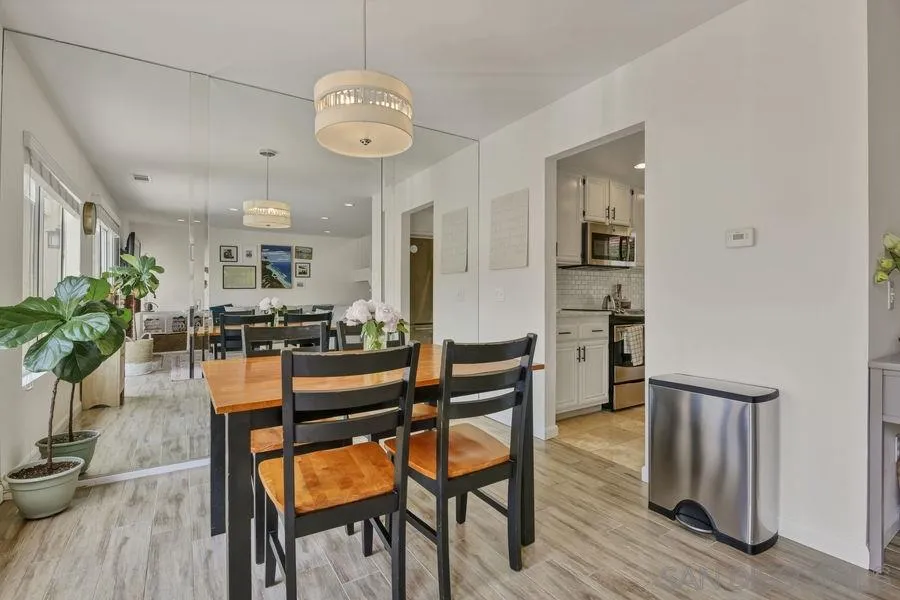 1758 Edgefield Lane Encinitas, CA 92024 - Photo 6 of 25 a dining room with furniture and wooden floor